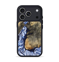 iPhone 17 Pro Wood Phone Case - Leatha (Blue, 815804)