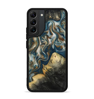 Galaxy S22 Plus Wood Phone Case - Ingrid (Teal & Gold, 815814)