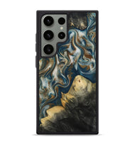 Galaxy S24 Ultra Wood Phone Case - Ingrid (Teal & Gold, 815814)