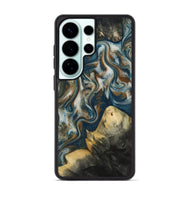 Galaxy S26 Ultra Wood Phone Case - Ingrid (Teal & Gold, 815814)