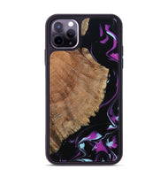 iPhone 11 Pro Max Wood Phone Case - Hakeem (Purple, 815818)