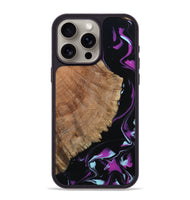 iPhone 15 Pro Max Wood Phone Case - Hakeem (Purple, 815818)