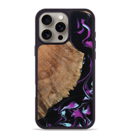 iPhone 16 Pro Max Wood Phone Case - Hakeem (Purple, 815818)