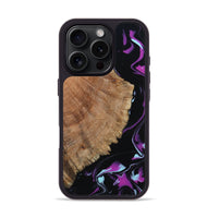 iPhone 16 Pro Wood Phone Case - Hakeem (Purple, 815818)