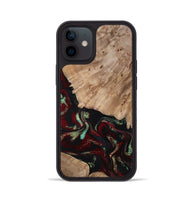 iPhone 12 Wood Phone Case - Trey (Red, 815820)