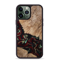 iPhone 13 Pro Max Wood Phone Case - Trey (Red, 815820)
