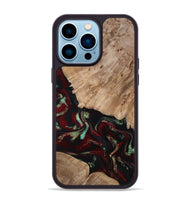 iPhone 14 Pro Max Wood Phone Case - Trey (Red, 815820)