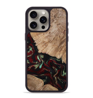 iPhone 15 Pro Max Wood Phone Case - Trey (Red, 815820)