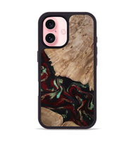 iPhone 16 Wood Phone Case - Trey (Red, 815820)