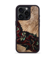 iPhone 16 Pro Wood Phone Case - Trey (Red, 815820)