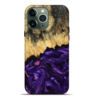 iPhone 13 Pro Max Wood Live Edge Phone Case - Mack (Purple, 815822)