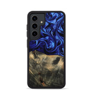 Galaxy S24 Wood Phone Case - Jaidyn (Blue, 815842)