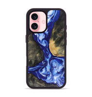iPhone 16 Wood Phone Case - Mettie (Blue, 816065)