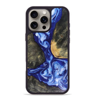 iPhone 16 Pro Max Wood Phone Case - Mettie (Blue, 816065)