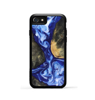 iPhone SE Wood Phone Case - Mettie (Blue, 816065)