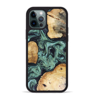 iPhone 12 Pro Max Wood Phone Case - Mellisa (Green, 816069)