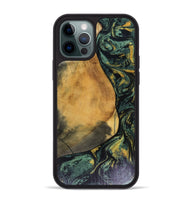 iPhone 12 Pro Max Wood Phone Case - Karsyn (Green, 816071)