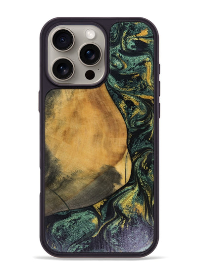 iPhone 16 Pro Max Wood Phone Case - Karsyn (Green, 816071)
