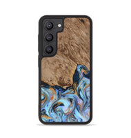 Galaxy S23 Wood Phone Case - Tanesha (Teal & Gold, 816073)