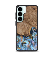 Galaxy S26 Plus Wood Phone Case - Tanesha (Teal & Gold, 816073)