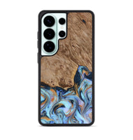 Galaxy S26 Ultra Wood Phone Case - Tanesha (Teal & Gold, 816073)