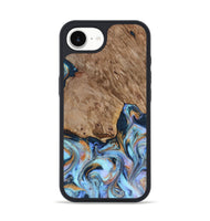 iPhone 17e Wood Phone Case - Tanesha (Teal & Gold, 816073)