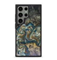 Galaxy S24 Ultra Wood Phone Case - Sylvia (Teal & Gold, 816075)
