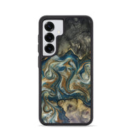 Galaxy S25 Wood Phone Case - Sylvia (Teal & Gold, 816075)