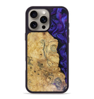 iPhone 16 Pro Max Wood Phone Case - Adriane (Purple, 816080)