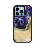 iPhone 14 Pro Wood Phone Case - Romina (Purple, 816081)