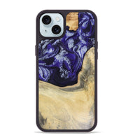 iPhone 15 Plus Wood Phone Case - Romina (Purple, 816081)