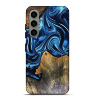 Galaxy S24 Plus Wood Live Edge Phone Case - Brandy (Blue, 816126)