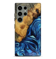 Galaxy S24 Ultra Wood Live Edge Phone Case - Louise (Blue, 816128)