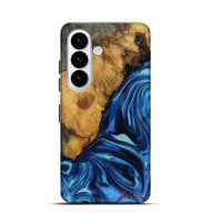 Galaxy S26 Wood Live Edge Phone Case - Louise (Blue, 816128)