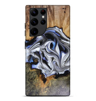 Galaxy S22 Ultra Wood Live Edge Phone Case - Janette (Blue, 816134)