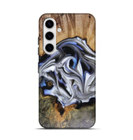 Galaxy S25 Wood Live Edge Phone Case - Janette (Blue, 816134)