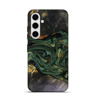 Galaxy S25 Wood Live Edge Phone Case - Murphy (Green, 816146)