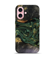 iPhone 17 Wood Live Edge Phone Case - Murphy (Green, 816146)