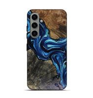 Galaxy S24 Wood Live Edge Phone Case - Jenni (Blue, 816147)