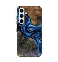 Galaxy S25 Wood Live Edge Phone Case - Jenni (Blue, 816147)