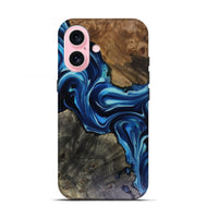 iPhone 17 Wood Live Edge Phone Case - Jenni (Blue, 816147)