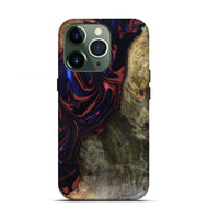 iPhone 13 Pro Wood Live Edge Phone Case - Cruz (Red, 816150)