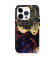 iPhone 15 Pro Wood Live Edge Phone Case - Dillon (Red, 816151)
