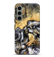Galaxy S23 Plus Wood Live Edge Phone Case - Bjorn (Black & White, 816152)