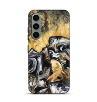 Galaxy S24 Wood Live Edge Phone Case - Bjorn (Black & White, 816152)