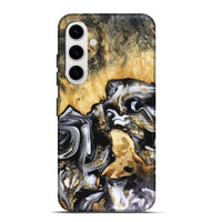 Galaxy S25 Plus Wood Live Edge Phone Case - Bjorn (Black & White, 816152)