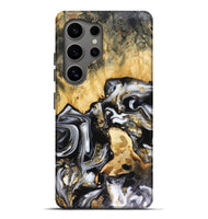 Galaxy S25 Ultra Wood Live Edge Phone Case - Bjorn (Black & White, 816152)