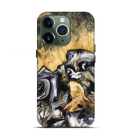iPhone 13 Pro Wood Live Edge Phone Case - Bjorn (Black & White, 816152)