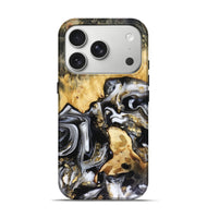 iPhone 17 Pro Wood Live Edge Phone Case - Bjorn (Black & White, 816152)