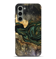 Galaxy S23 Plus Wood Live Edge Phone Case - Nixon (Green, 816155)